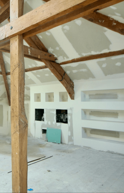 jointeur landes application enduit et bandes placo finition mur intérieur
